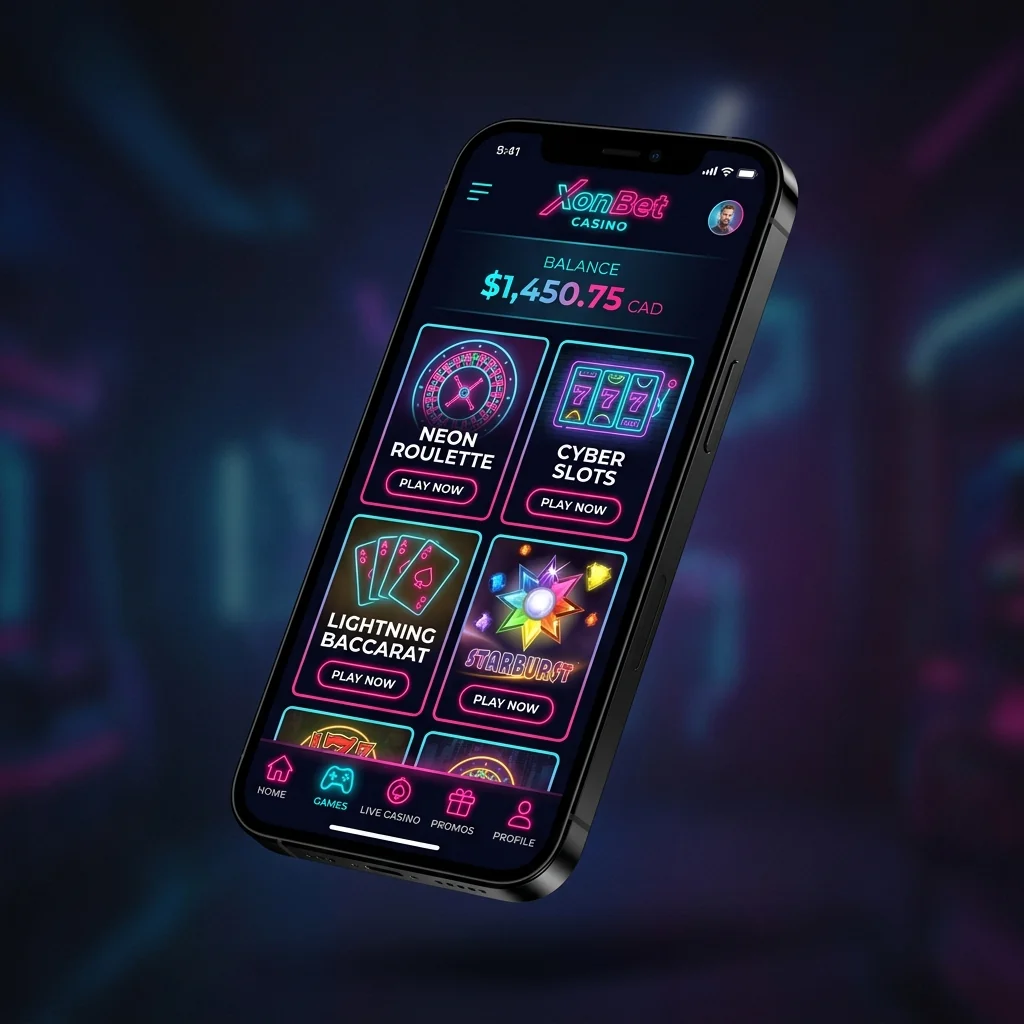 XonBet Casino mobile app interface